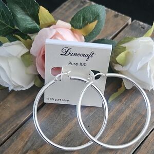 Silver Hoop Earrings